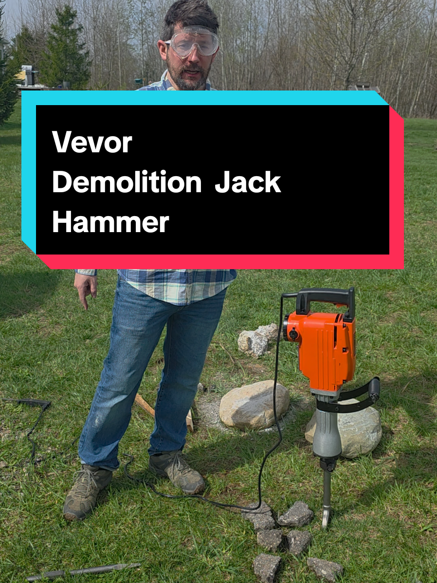 VEVOR demolition jack hammer delivers powerful impact for breaking concrete, tile, brick, and other tough materials. Includes multiple chisel bits and a sturdy design built for heavy-duty construction and renovation work. #VEVOR #JackHammer #ConcreteBreaker #DemolitionTool #constructiontools 