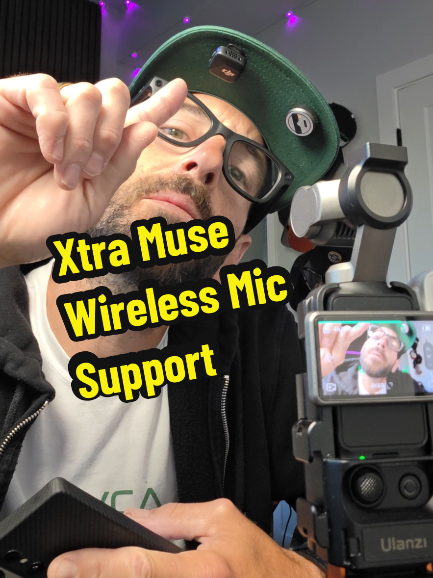 Replying to @outdoormorefamily All Xtra Cameras support wireless microphones including DJI. #xtramuse #pocketcamera #vlogcamera #tiktokshopcreatorpicks @Xtra Direct 