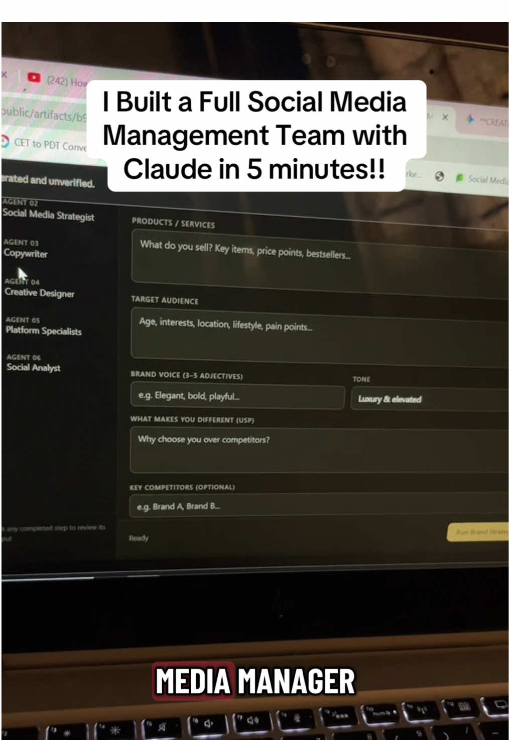 Built my first automated workflow with Claude! And I’m impressed with the result. Gonna be testing out the system in my next post. Stay tuned! . #claude #claudetiktok #aiforsocialmedia #socialmediamanager #aitips 