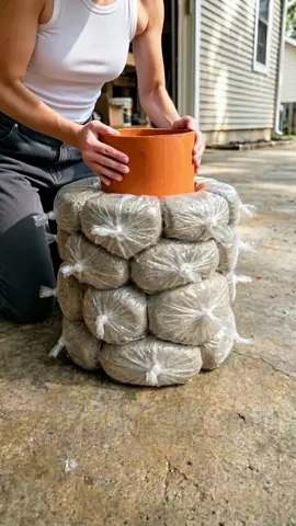 Same idea… but I wanted to push it further. Using simple materials again, but this time creating something bigger and more structured. • Cement mix • Reused materials • A little patience DIY doesn’t have to be perfect to look beautiful. This completely changed the space 🌿 Save this for later and try your own version ✨ #DIY #homedecor #cozyhome #gardening