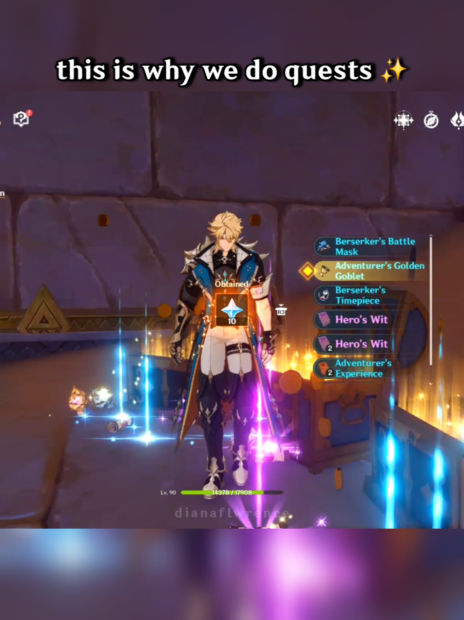 this is why we do quests ✨️ #GenshinImpact #lunavi #varka #desertpavilion #varka 
