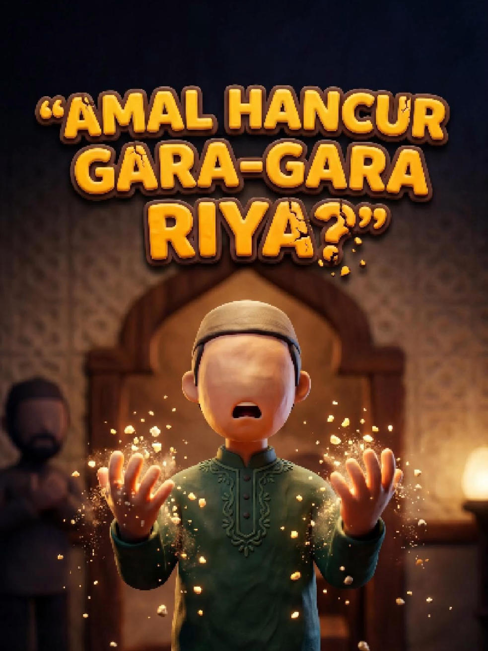 Amal Hancur Gara-Gara Riya? #selfreminder #clayanimation #aianimation #aimuslim 