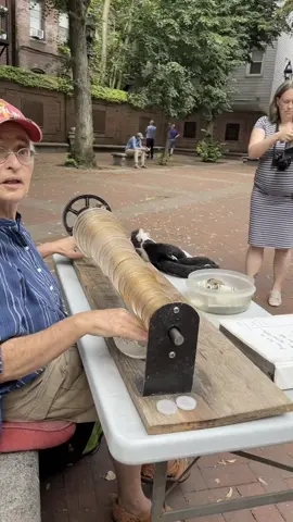 Spotted in Boston’s North End: A local elder playing the Glass Armonica. I was moved to tears when she started playing the Chinese classic 