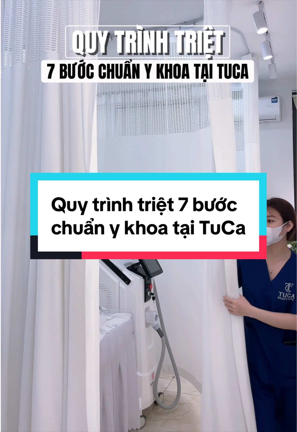 Quy trình triệt lông 7 bước chuẩn y khoa tại TuCa #tucabeauty #diodelaser #tucaspa #huongtuca #trietlonglanhso1hanoi @TuCa Skincare & Spa 