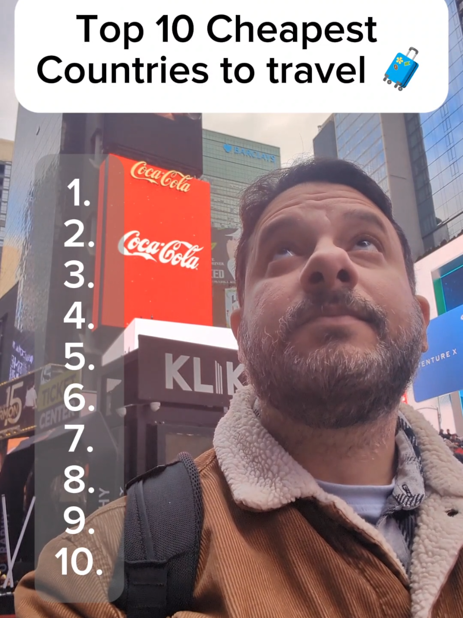 Here are the top 10 Cheapest countries to travel to 🧳 Vacation Mode ON! #top10 #travel #DidYouKnow #funfacts #pharaohactor 