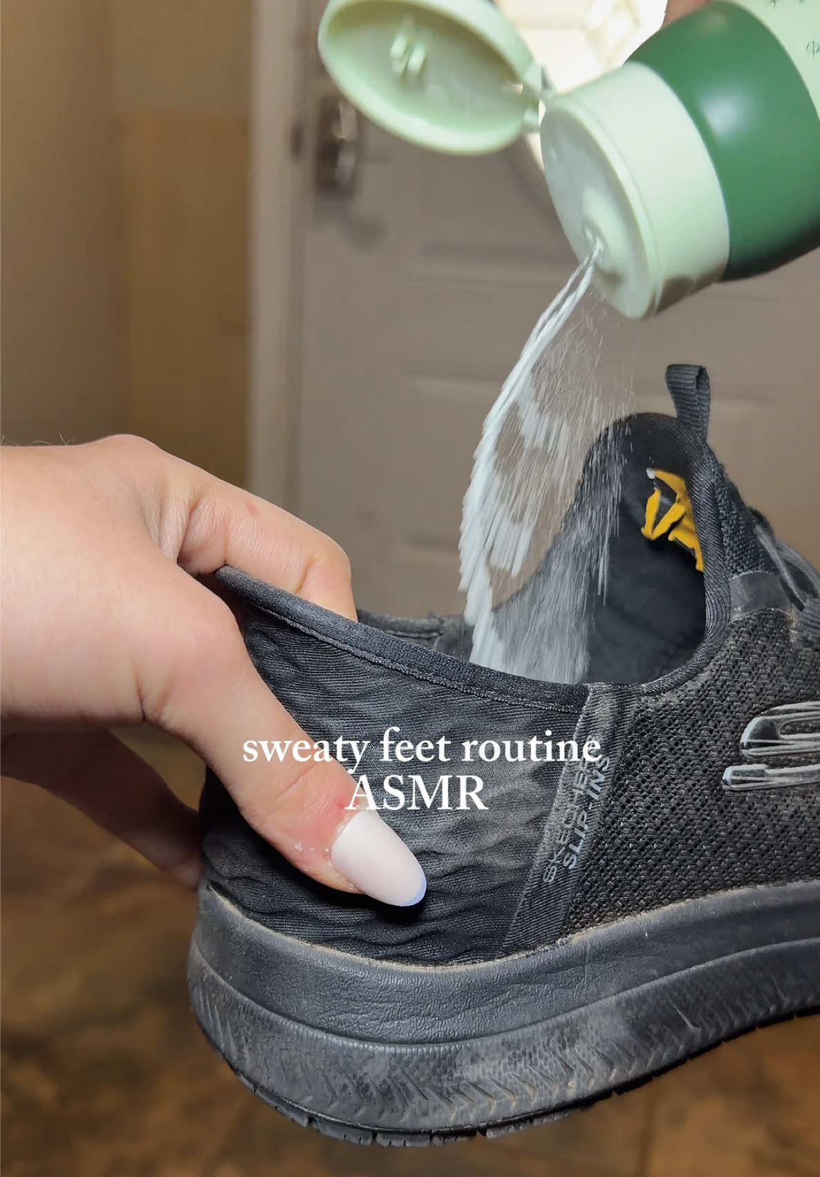 Step into fresh👟✨ #happysoles #footcare #shoes #footpowder #asmr 