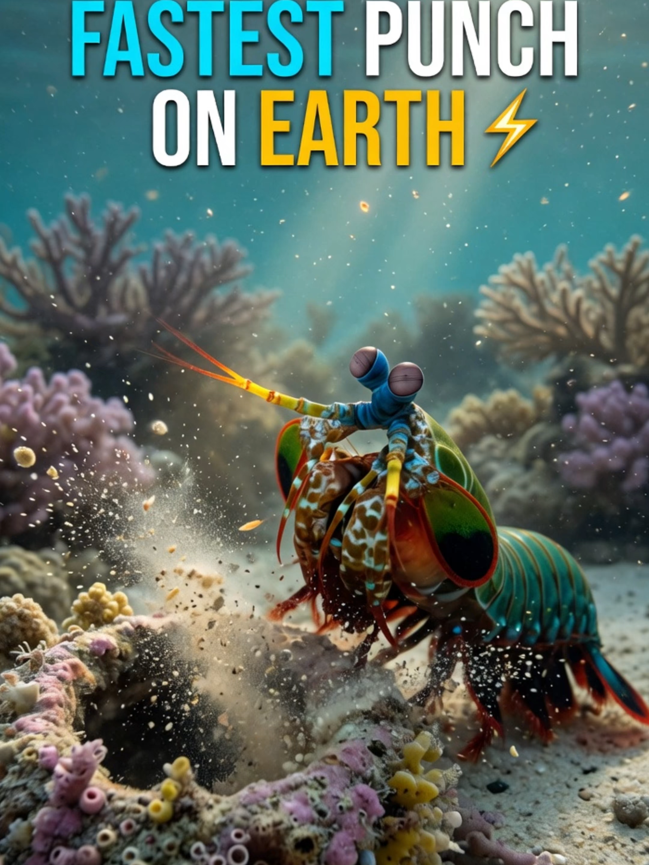 Mantis Shrimp l This tiny shrimp punches so fast… it creates light. #shorts #featherandearth #viral #nature #animals #DidYouKnow #Science #wildlife #mindblowing #facttok #LearnOnTikTok #educationalvideo #trending #NatureDocumentary #mantisshrimp #earth #naturelover