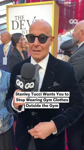 At the #TheDevilWearsPrada2 world premiere, GQ asked #StanleyTucci, noted man of taste, to offer some style advice to our readers. His answer? Ditch the athleisure and get yourself a good jacket!