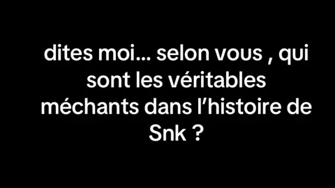 Les Titans ? Marley? Eren ? Le gouvernement ? Ou personne ?  #snk #aot #foryou #asthetic 