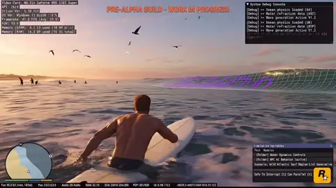 Las playas en GTA VI tendrán un sistema de erosión y marea dinámica lo que significa que la línea de la costa cambiará físicamente a lo largo del día, dejando arena húmeda y restos de mar cuando el agua retrocede. #gta #gta6 #LIVEIncentiveProgram #GoLIVEGrowFast #PaidPartnership 