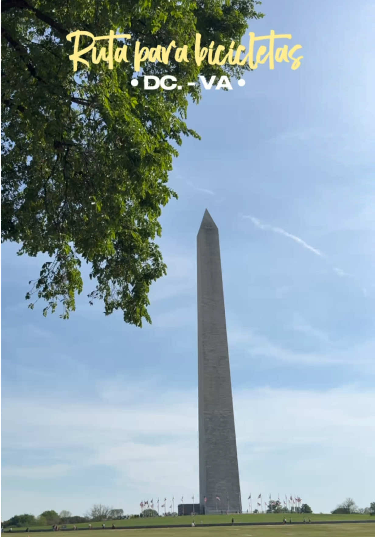 Conocías está ruta para bicicletas y scooter? 😏 A mi me encanta🌸🫶🏼 #washingtondc #washingtonmonument #dmv #turismoendosruedas #parati 