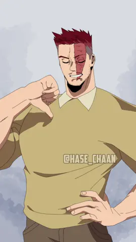 🌜✨️ Although Endeavor wasn’t the most exemplary father, he’s doing his best to be the best grandfather #mha #animefyp #shoto #oc #artist 
