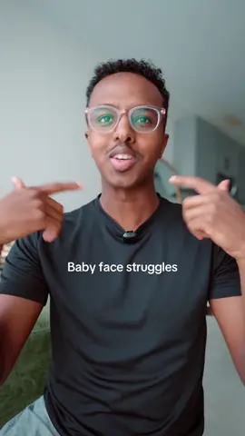 On the baby face