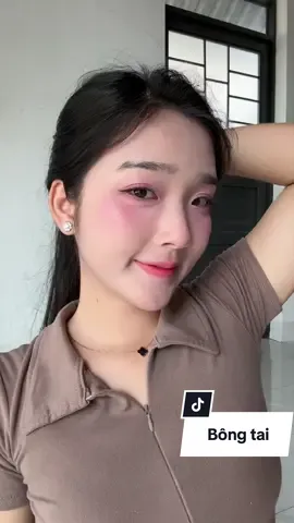 Bông tai đính đá lấp lánh #bongtai #khuyentai #trangsuc #phukienthoitrang #reviewlamdep 