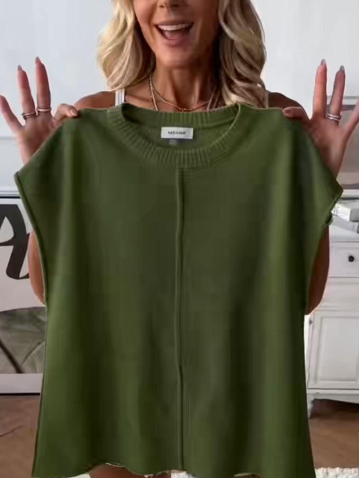 Okay, I have a confession: I own this sweater vest in four colors. 😅 It’s a solid color round neck knit top – lightweight, sleeveless, and that perfect loose-but-not-sloppy fit. You know those days when you want to look cute but your brain is still booting up? This is the answer. Here’s why I wear it non-stop: ✨ With shorts – summer coffee run ✨ Over a white tee – preppy campus vibe ✨ Tucked into trousers – office chic in 2 seconds ✨ Layered under a blazer – fall meetings The knit is breathable – no sweating through your outfit. And the solid color? Matches literally everything in your closet. No more “what top goes with these pants” drama. Perfect for daily wear, WFH Zoom calls, or just feeling put together while doing absolutely nothing. If you want one piece that works across seasons and never goes out of style – this is your sign. #SweaterVest #EverydayBasics #SummerLayering #CapsuleWardrobe #EffortlessStyle