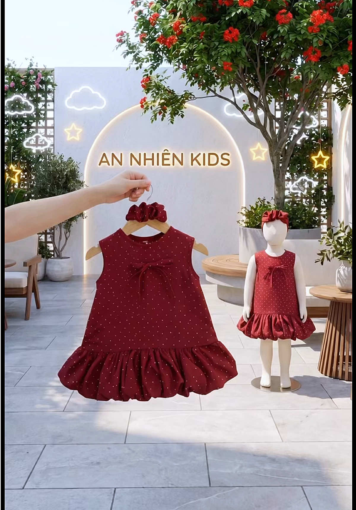 Váy xinh cho bé #xuhuong #annhienkids #tiktokshop #setboxinh #thoitrangtreem 