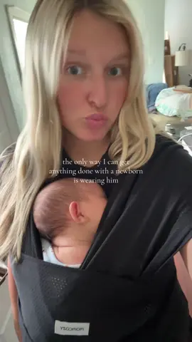 Contact naps all day #newborn #newbornbaby #baby #momcozy @Momcozy Official 