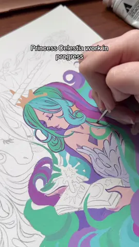 Idk what else to say lol #mlp #mylittlepony #princesscelestia #gouache #paint 