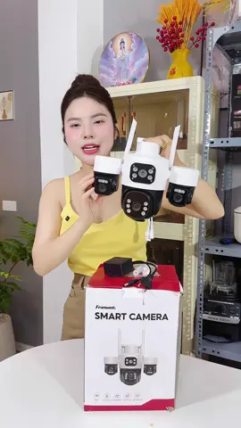 3 mắt 3 màn hình, đàm thoại được 2 chiều #camera #cameraanninh #camerathongminh #camera3mat 