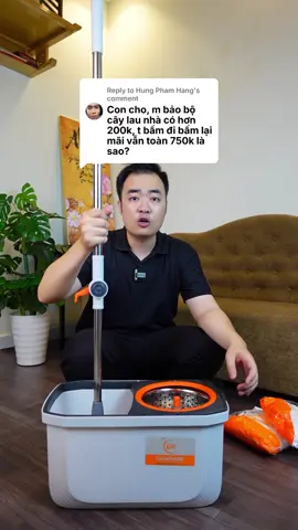 Bộ cây lau nhà hàng xịn