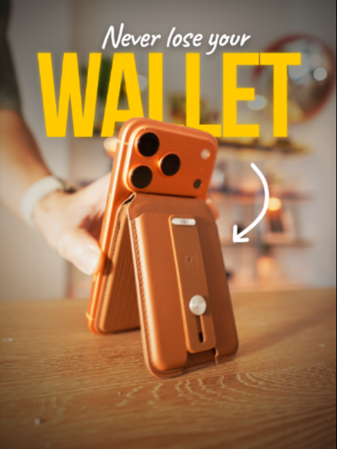 This wallet got it all ngl...🤯 It's got MagSafe, RFID, 5 cards, phone grip, stand, and even FindMy support! It even has a clear compartment for your IDs... This is the ESR Geo MagSafe Wallet Stand by @esrtech.global and as someone who loves leather - the Caramel Brown colorway is amazing! ✅ Get it now on my link in bio. #esrmagsafewallet #esrtech #ersmagsafe #iphone #edc