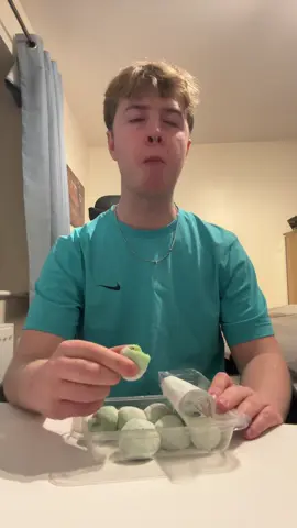 Try pandan mochi with me! #eatwithme #pandan #mochi #desserts #asianfood