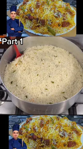Beef Biryani Recipe part 1 by Chef M Afzal/ #beefbiryanirecipe🔥 #foryourpage #chefmafzal #viralvedo 