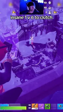insane 1v6 clutch in fortnite #fortniteclips #fyp #zerobuild #fortnitebattleroyale #fortnite 