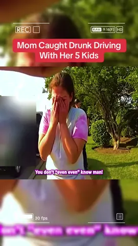 Mom Caught Drunk Driving With Her 5 Kids #cops #bodycam 