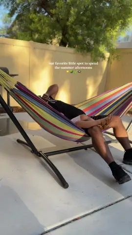 We got it last year and still one of our favorite places to go and chill 🤌🏻✨🍃 #hammock #portablehammock #summernights #tiktokshopstockup #tiktokshopmothersday  