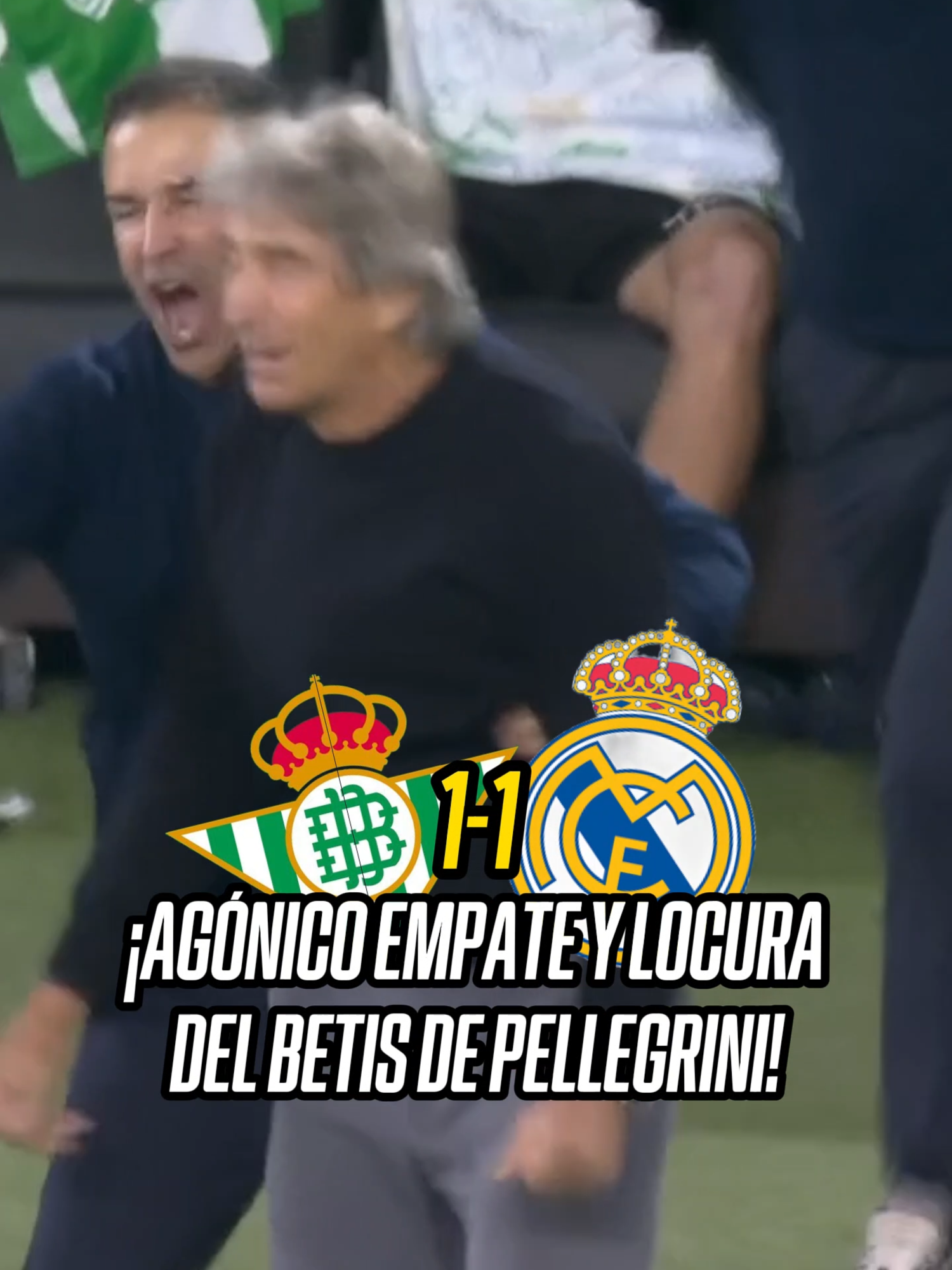 ¡LO EMPATARON EN LA ÚLTIMA!🔥⚽ A los 94' y tras la asistencia de #LoCelso, Bellerin puso el 1-1 agónico del #Betis ante #RealMadrid  ▶️ Mirá nuestros partidos de 🇪🇸 #LaLigaEASports en el Plan Premium de #DisneyPlus  #TikTokDeportes #Futbol