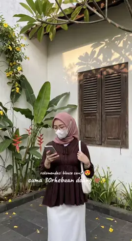 secantik ini ya kali di skip say😭 #atasanwanita #blousewanita #outfit 