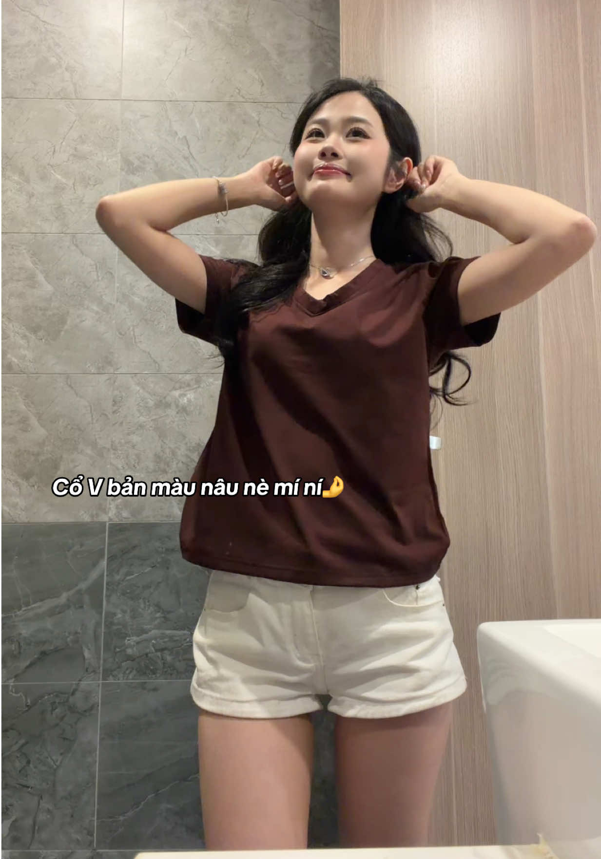 Lại còn dáng babytee nữa. Gọn ngừi vchh🫰 #aocotim #outfit 
