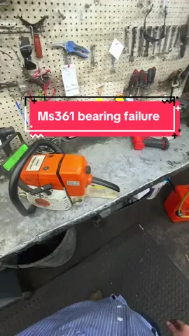 Ms361 bearing failure #mechanic #repair #bearing #stihl #fypシ゚viral 