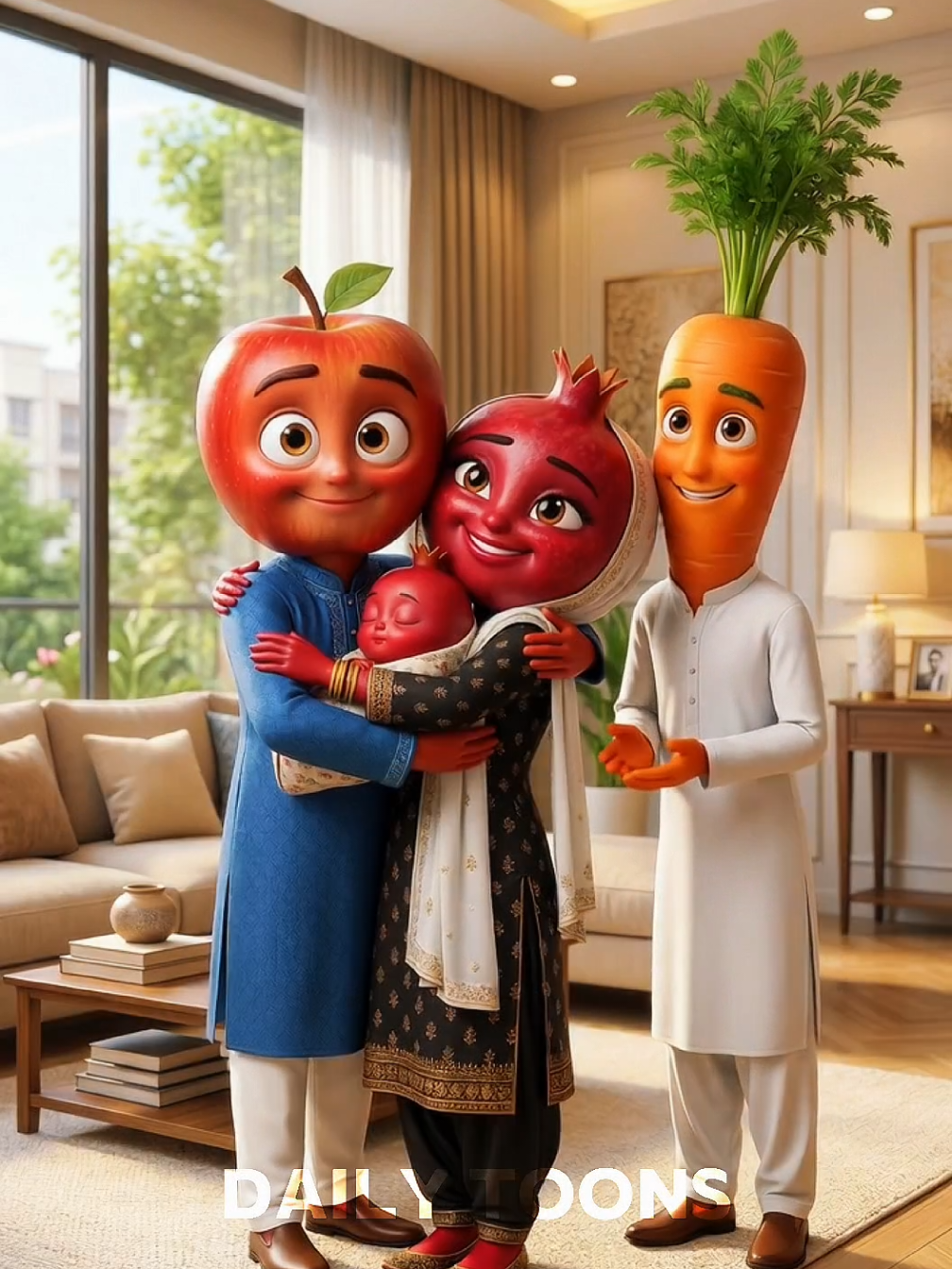 Final Part Family reunion and Apple surprise  #foryoupagе #trending #viral #viralvideo #dailytoons 