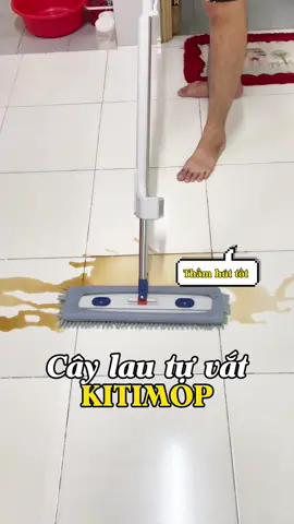 Cây Lau Nhà Tự Vắt KITIMOP CORAL Mã KTMC-01, Chổi Lau Nhà Tự Vắt Thông Minh Xoay 360 Độ, 2 Bông Lau (KHÔNG KÈM XÔ) #caylaunha #caylaunhatuvat #caylaunhathongminh #choilaunhatuvat #kitimop