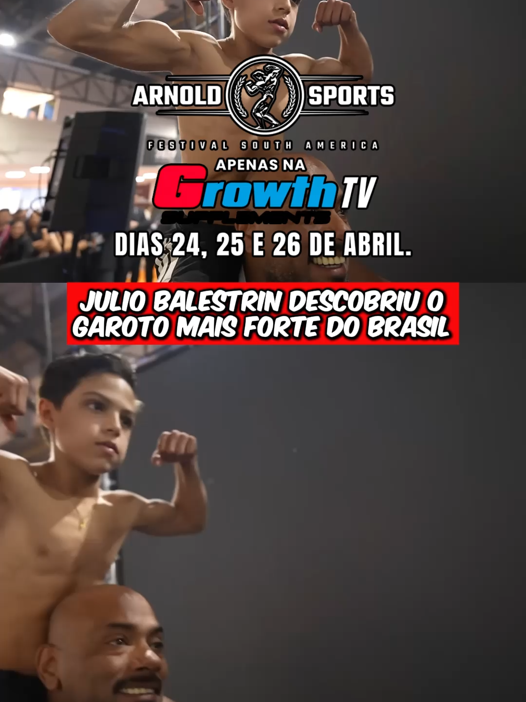 @growth.supplements Julio Balestrin descobriu o garoto mais forte do Brasil #growtv #growthcy