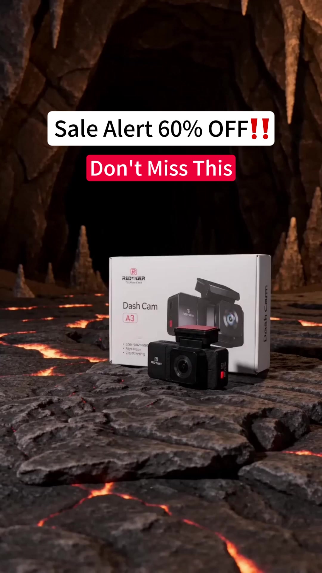 Flash Sale: 60% OFF Car Dash Camera#redtiger #redtigerdashcam #redtigerA3 #tiktokshop #car 