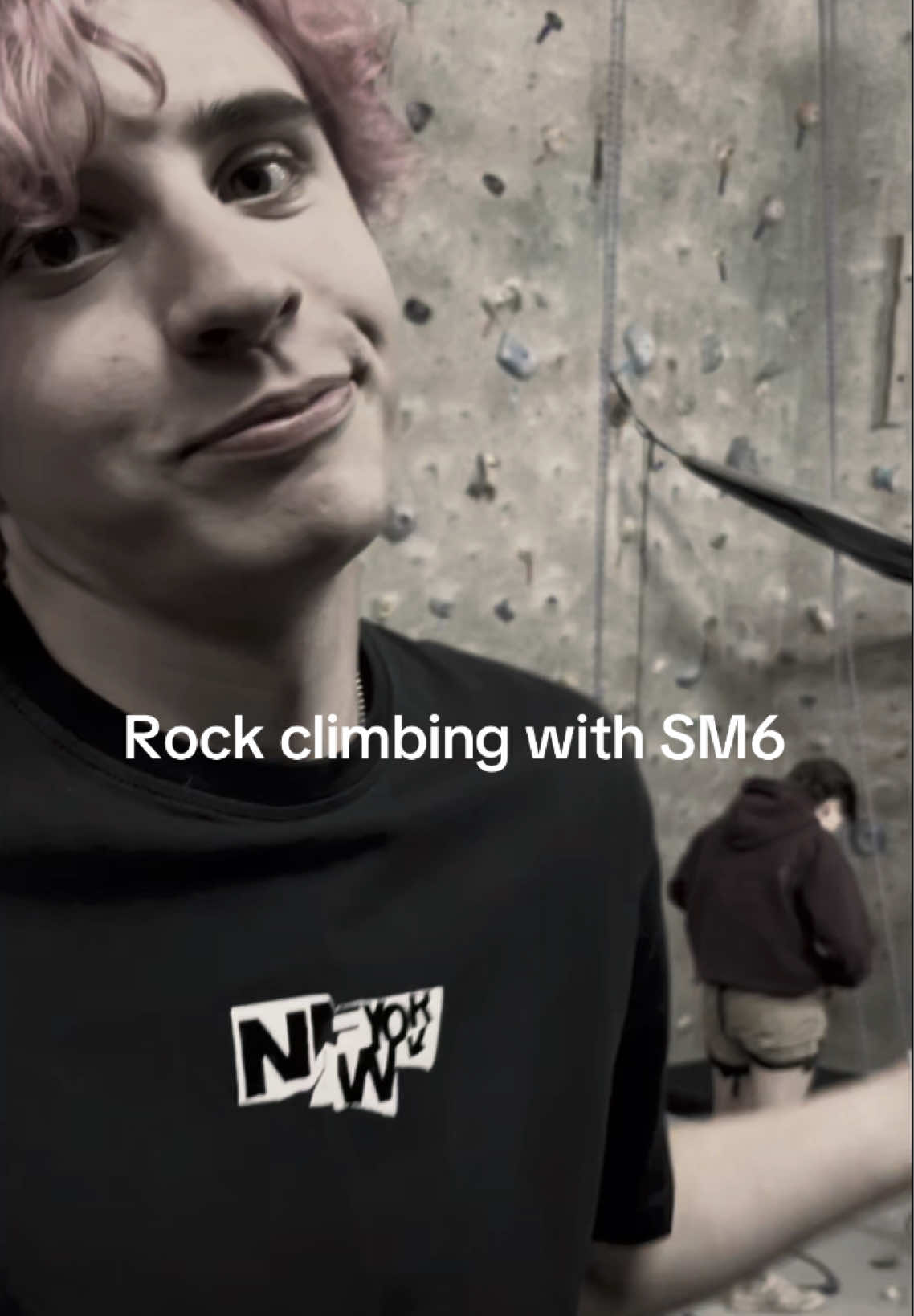 for the record this is our first time rock climbing #sm6band #challenge #fypシ゚viral #Siblings 