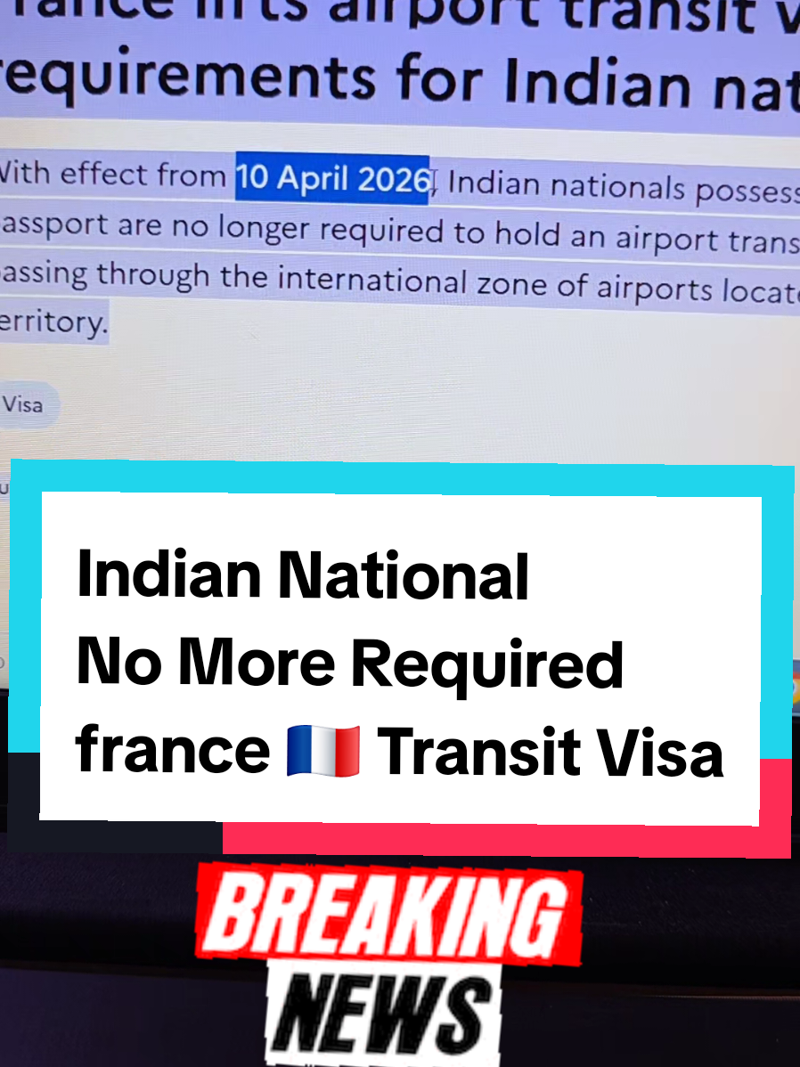 france visa breaking news for Indian national #indian #fyp #transit 