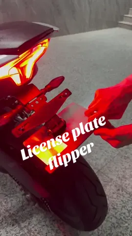 License plate flipper universal for most motorcycle and ebikes #motorcycle #ebike #motor #motorcyclesoftiktok #motorsports #fyp #viral #filpper #motorbike #ebike #bmw #honda #yamaha#harley#suzuki #KTM #ducati 