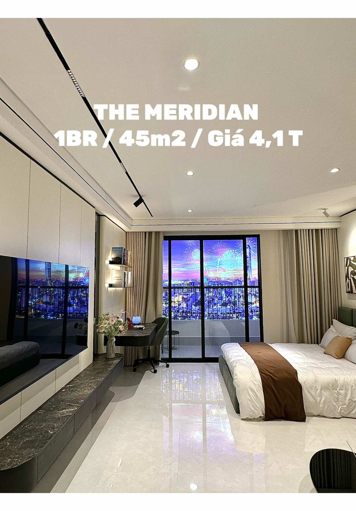 Căn Hộ 1BR 45m2 tại The Meridian Đà Nẵng với view DOWNTOWN + Sông cực chill đang được mở bán và BOOKING !  #xuhuong #canhocaocap #themeridian #danang 