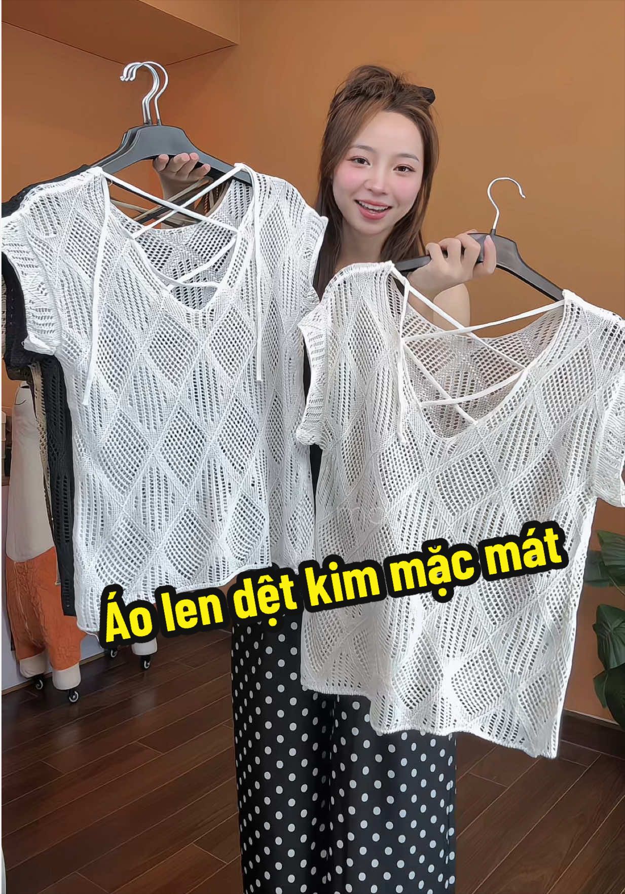 🌷áo len dệt kim mặc mát #aolen #aolendetkim #aolendibien #mayreview 