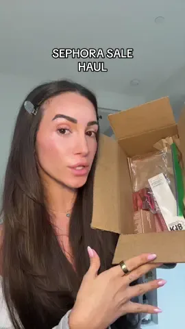 Sephora sale haul! @rhode skin blush in toasted teddy @Benefit Cosmetics blush in terra  @K18 Hair dry shampoo @Huda Beauty lip stains in toasty brown & warm brown