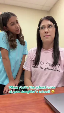My mini! Who else’s kids wanna stay with them all day!?🤣 #schoolnurse #parentlife #nurse #momlife #fyp 