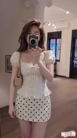 Áo Babydoll Nữ Kiểu Tay Phồng #outfit #outfitideas #thoitrang 