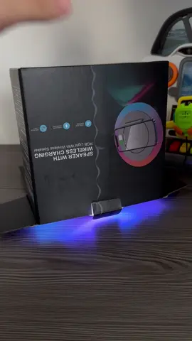 4-in-1 Bluetooth Speaker with RGB Lights#speaker #wirelesscharging #moodlight #bluetooth #music 