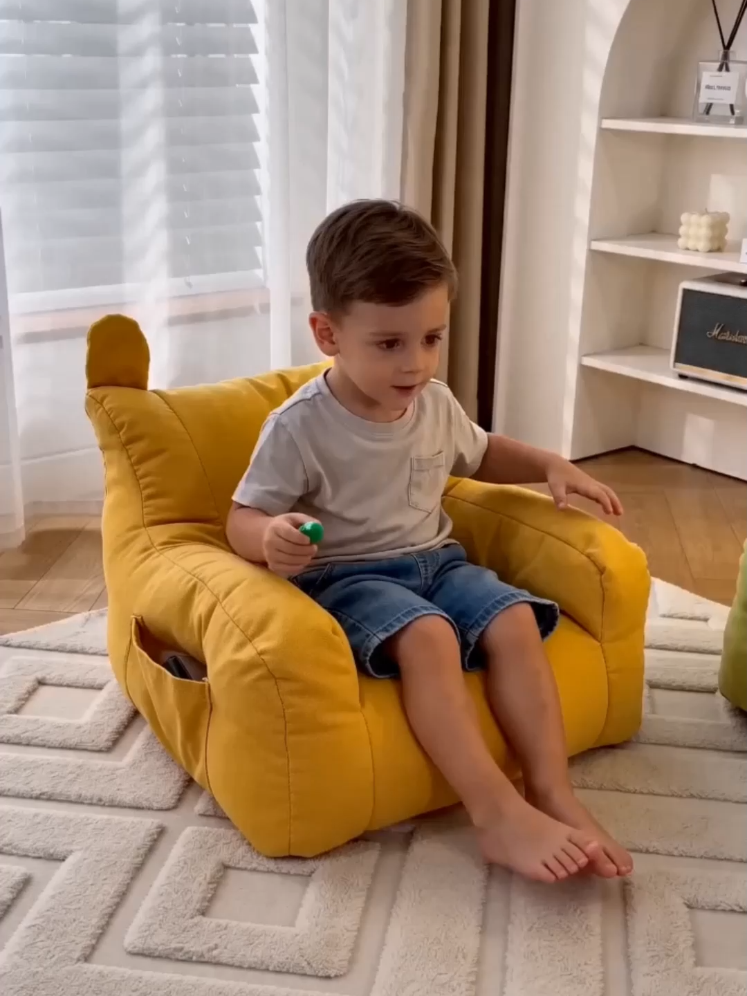 Children's Small Sofa Bear Baby Sofa Chair Baby Reading Boys and Girls Cute Living Room Lazy Comfortable Baby Chair