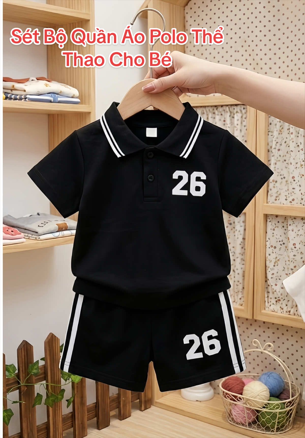 Sét Bộ Quần Áo Polo Thể Thao cho bé #setboquanao #setpolobetrai #thoitrangtreem #tiktokshop #foryou 