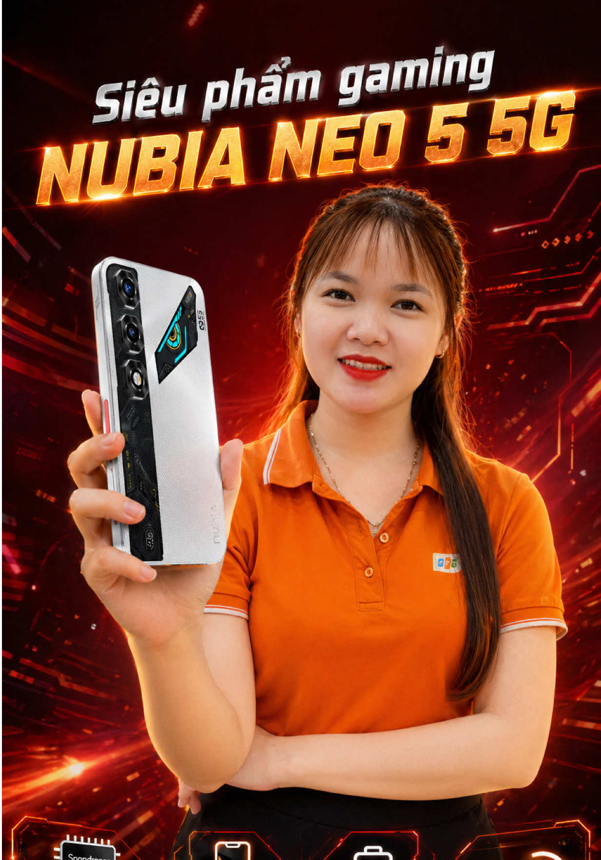 Siêu phẩm Gaming mới - Nubia Neo 5.Quá đẳng cấp tầm khung khúc giá👇‼️  #LearnOnTikTok #mecongnghe #fmedia #nubia #nubianeo5g 